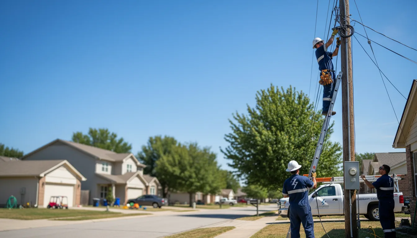 Residential electrician providing installation services in Parks, AZ